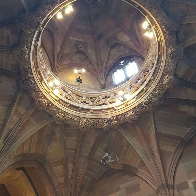 Manchester, John Rylands Library Turmansicht