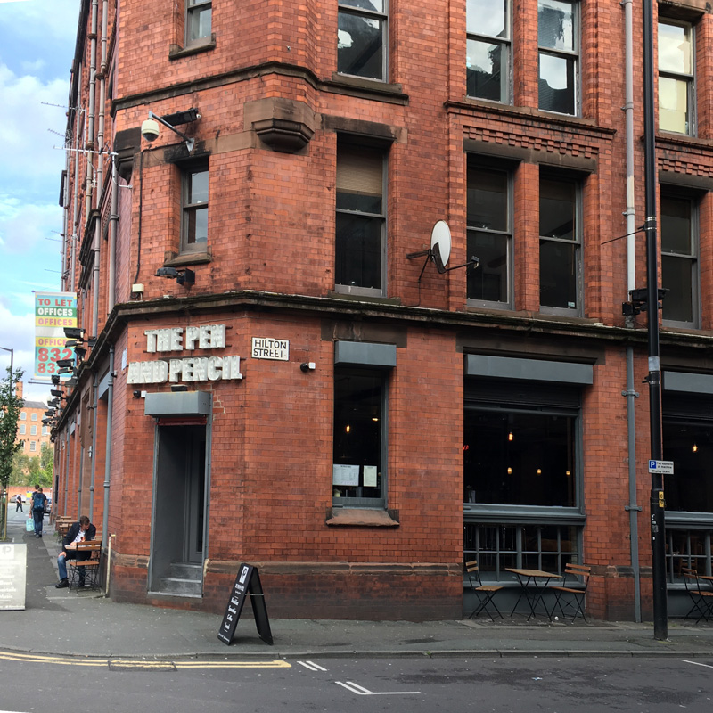 The pen and pencil pub in Manchester