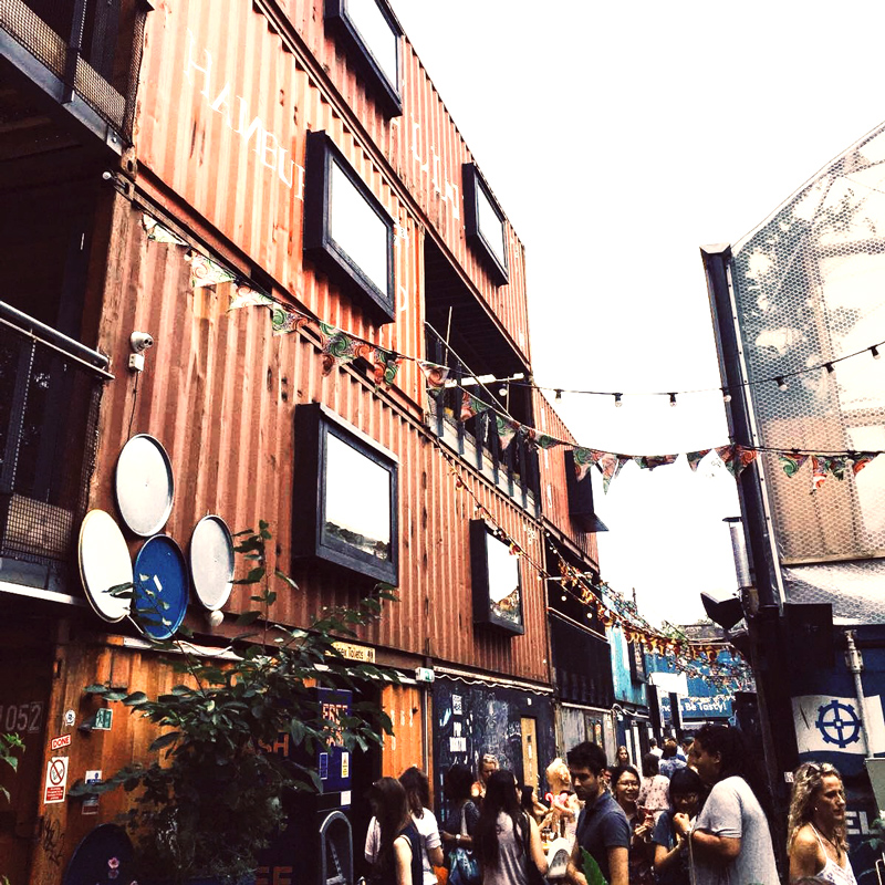 the brixton pop container, Londond