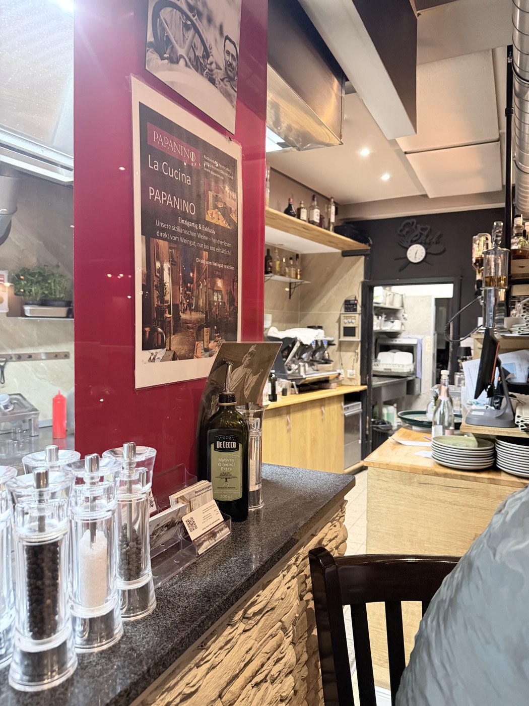 Offene Küche bei Papanino in Bremen Oberneuland