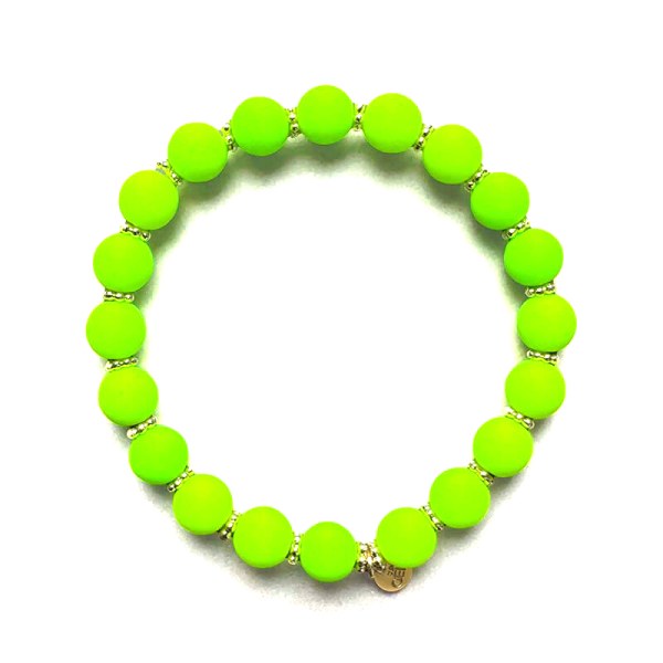 Super Gem Armband BIG neon lime