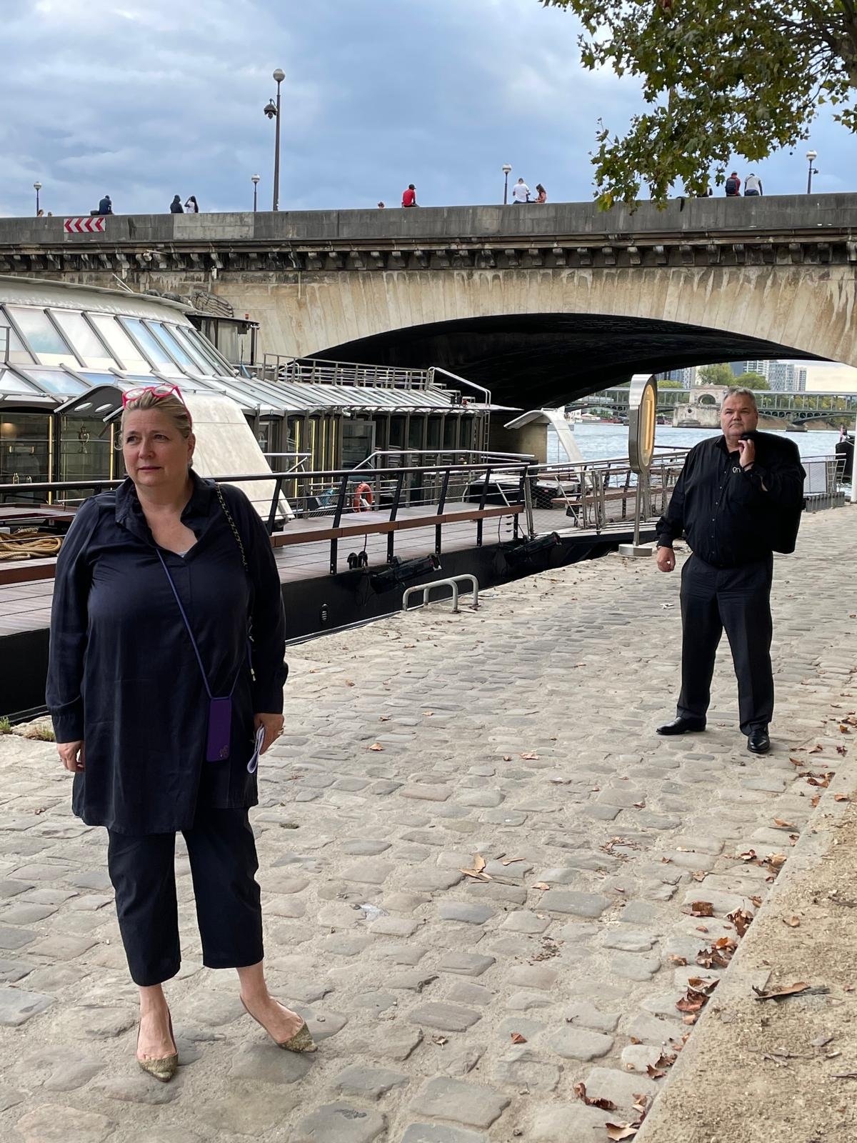 At the private jetty of Ducasse sur Seine at Port Debilly